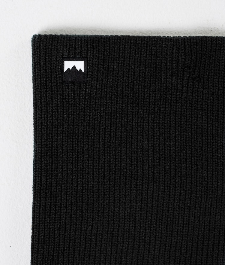 Classic Knitted Facemask Black, Image 4 of 4