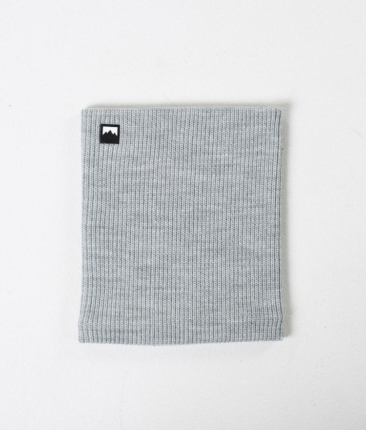 Classic Knitted Facemask Grey Melange
