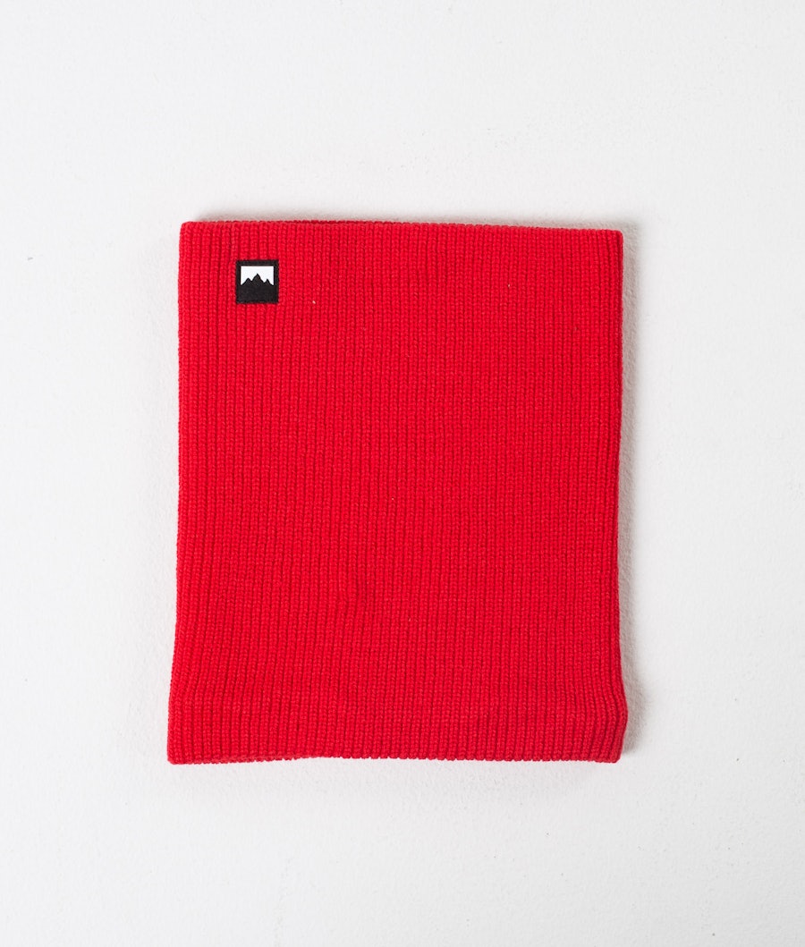 Classic Knitted Facemask Red