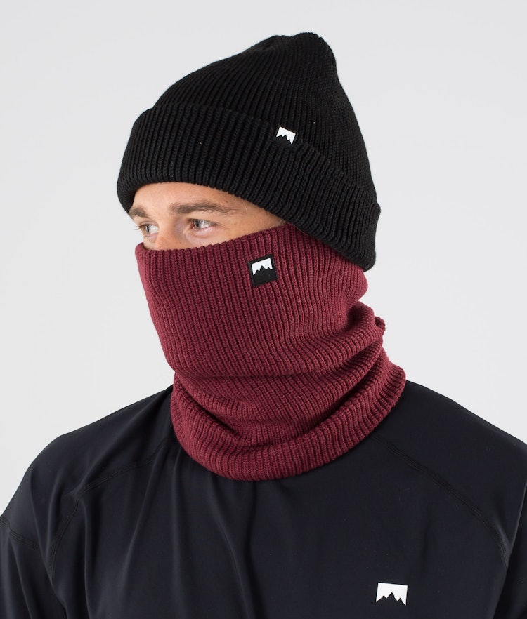 Classic Knitted Facemask Burgundy, Image 1 of 4