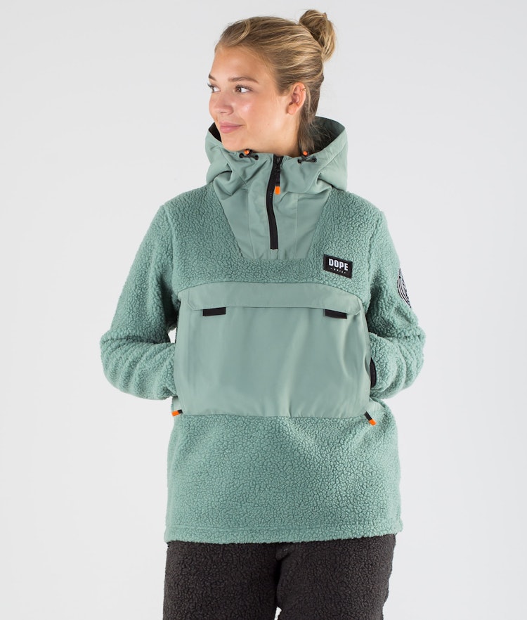 Dope Oi W Pull Polaire Femme Faded Green