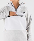 Oi W Fleece-hoodie Dame Light Grey
