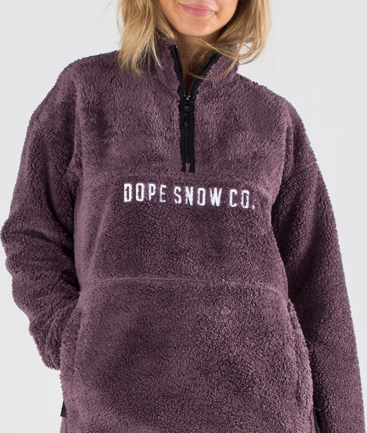 Dope Pile W Fleece Sweater Women Faded Grape