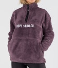 Dope Pile W Fleece Sweater Women Faded Grape