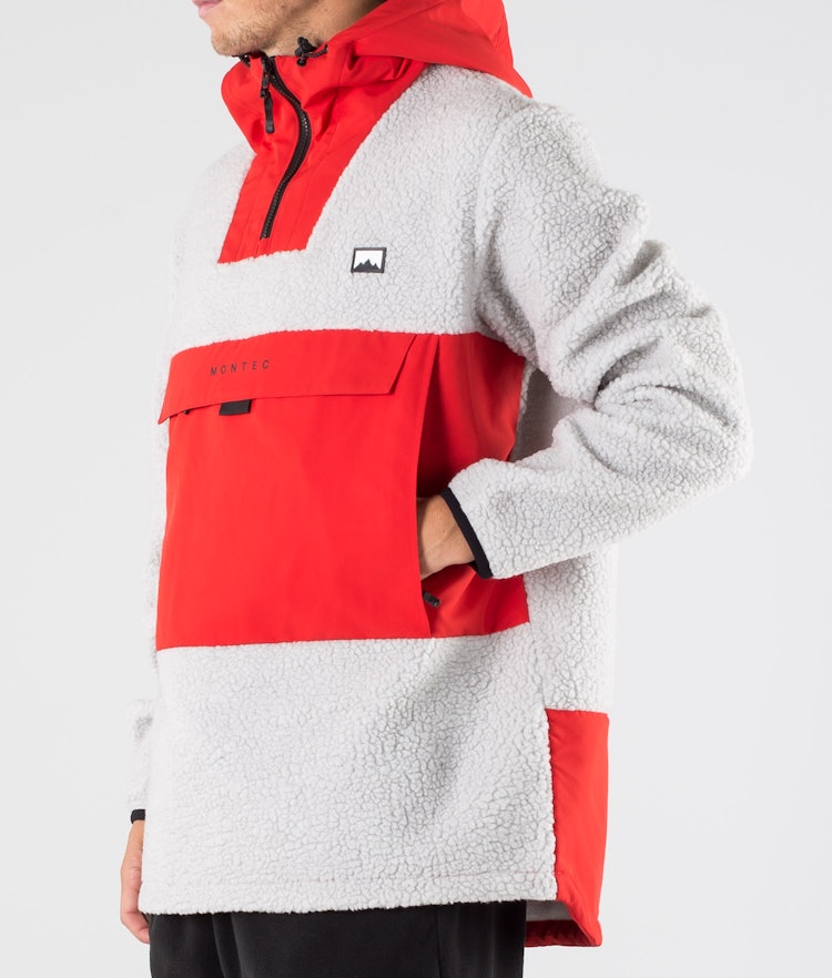 Montec Lima 2020 Fleece-hoodie Herre Red/Light Grey