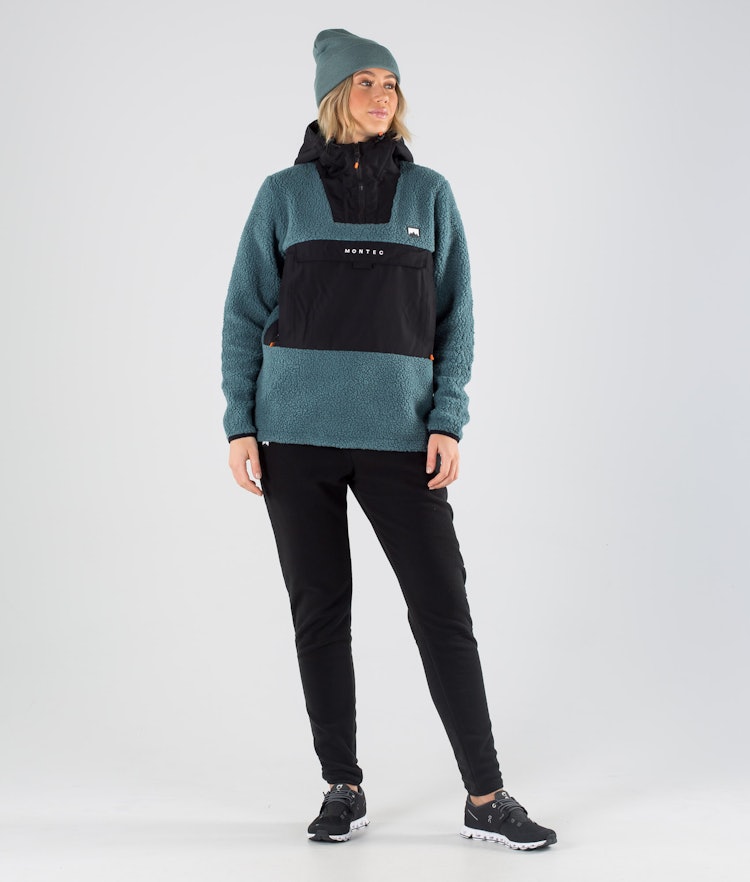 Montec Lima W 2020 Fleece-hoodie Dame Black/Atlantic
