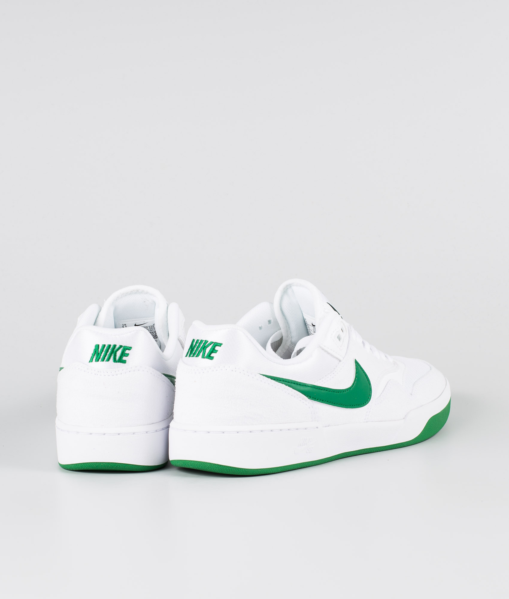 nike shoes green and white