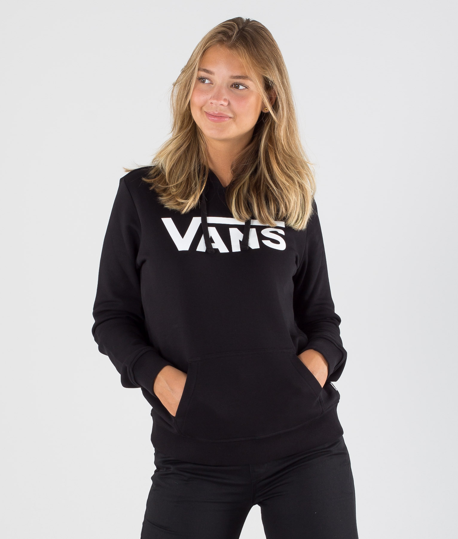 womens black vans hoodie
