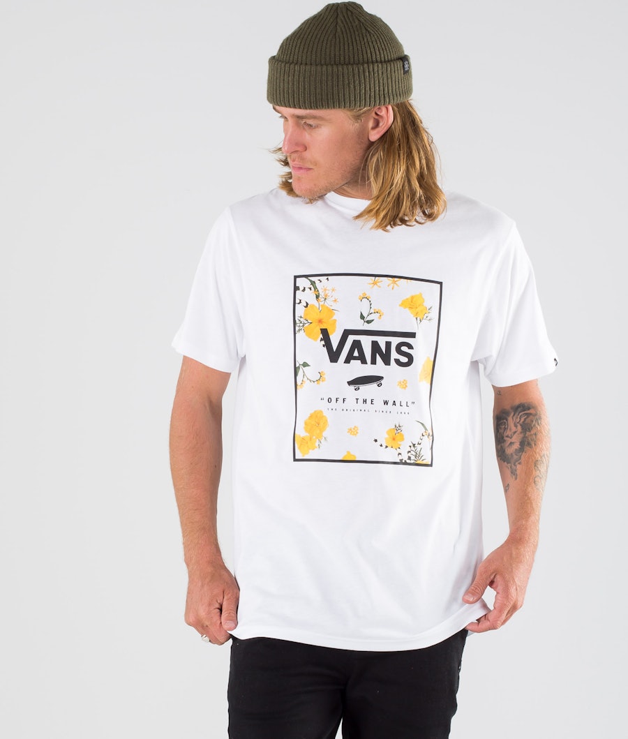 Vans Print Box T-shirt White/Super Bloom