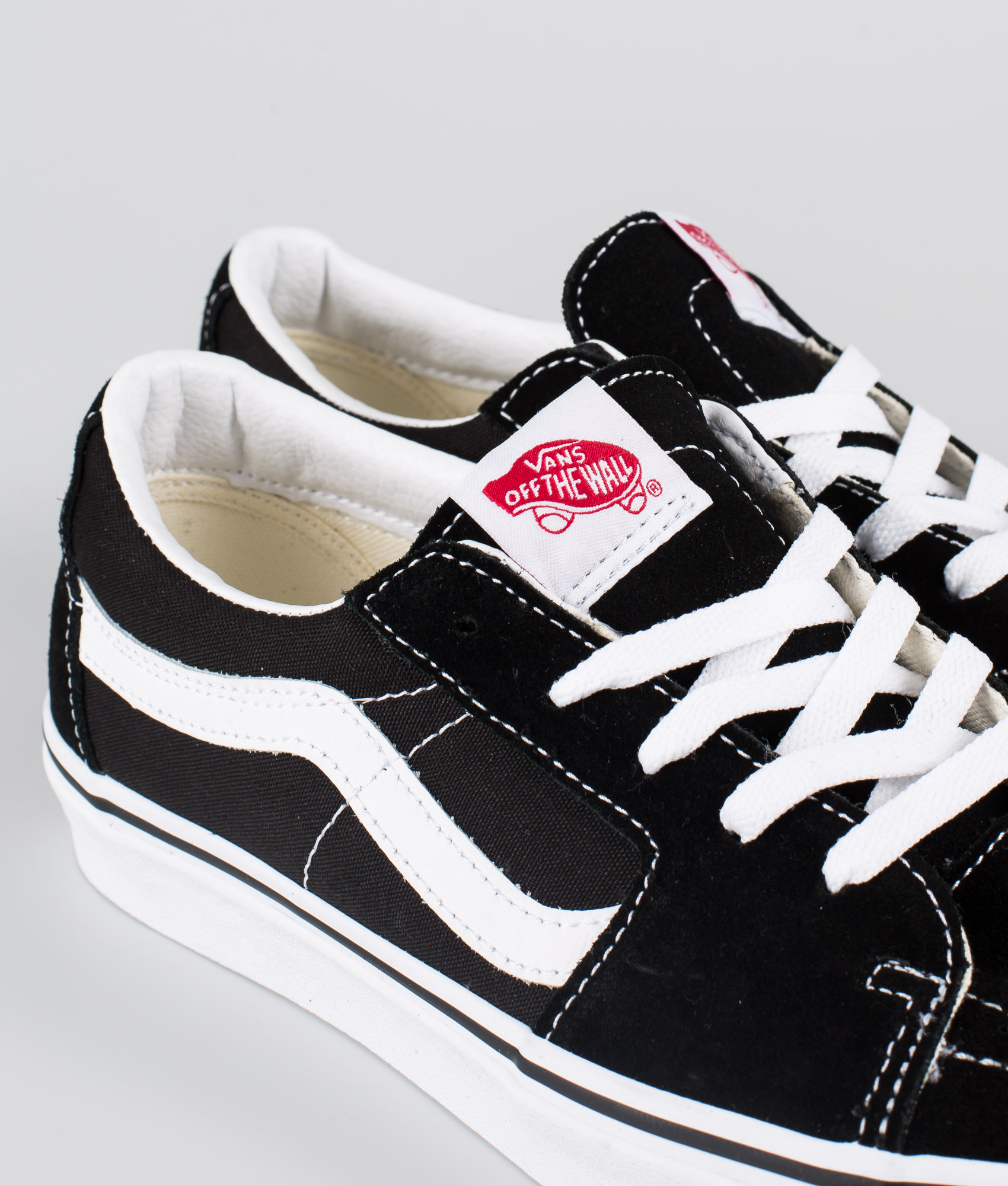 low black and white vans