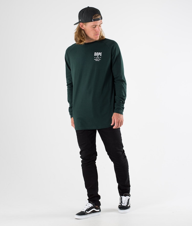 Dope Stacked T-shirt Manches Longues Homme Green