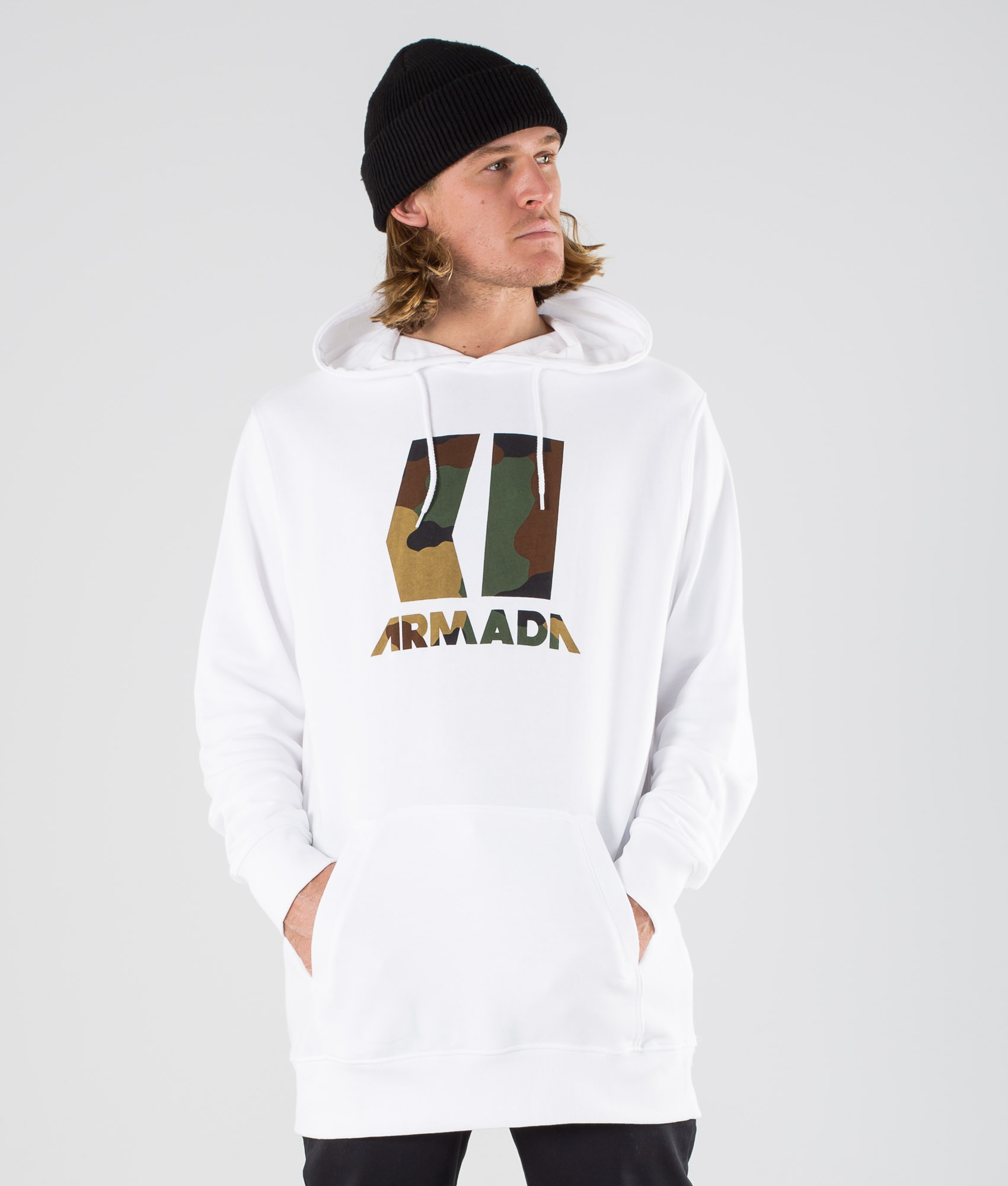 armada icon hoodie white