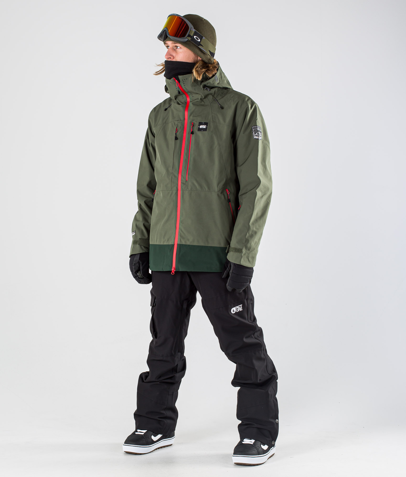 slim fit snowboard jacket