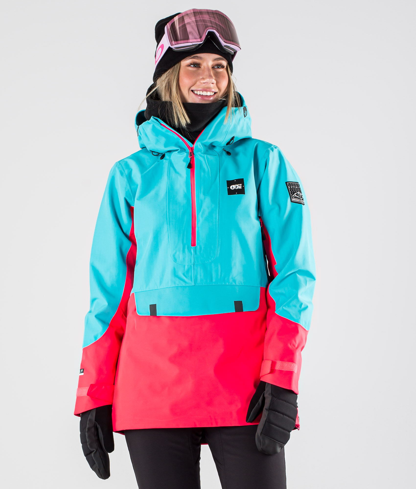 light pink snowboard jacket