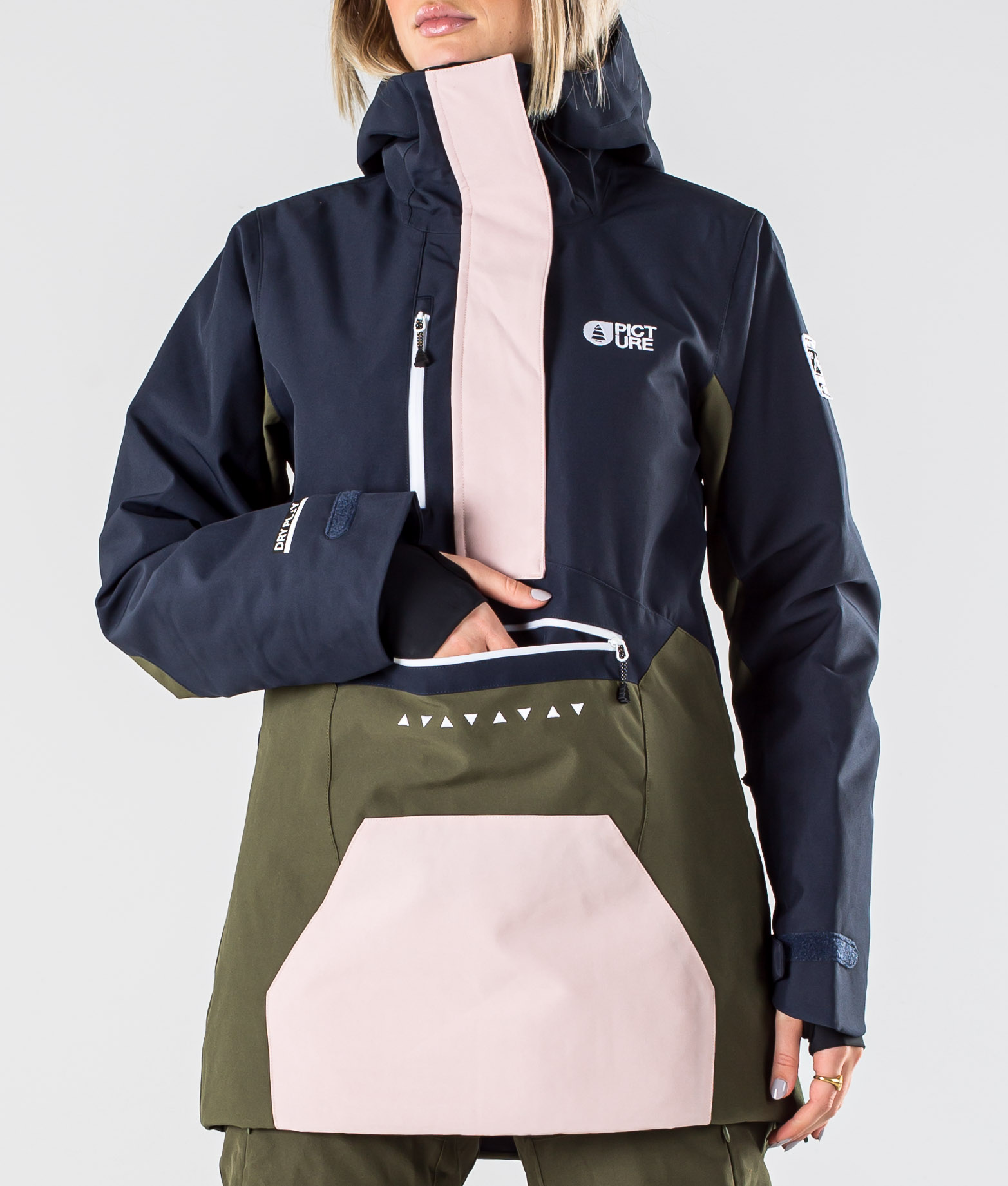 light blue snowboard jacket