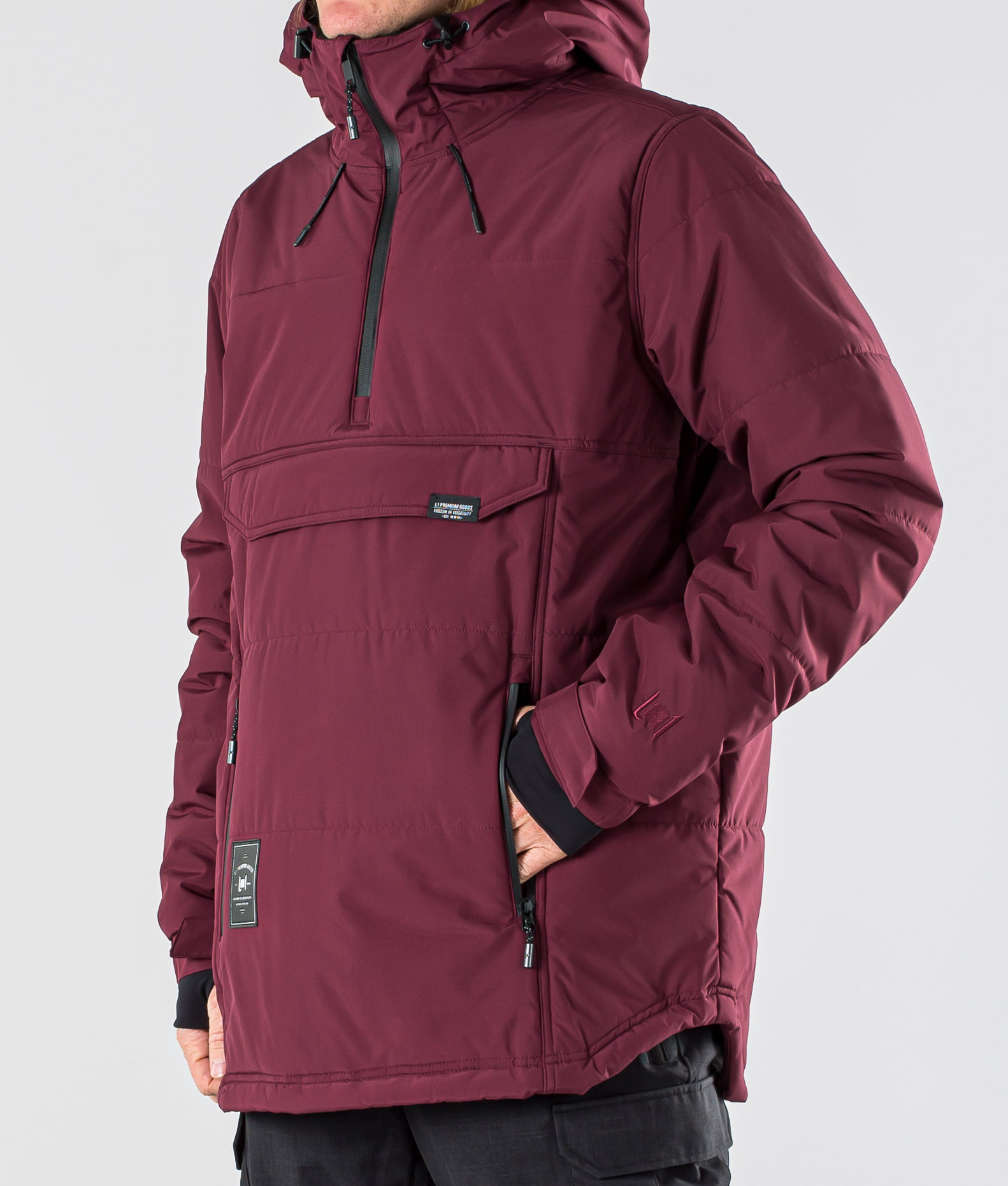 half zip snowboard jacket