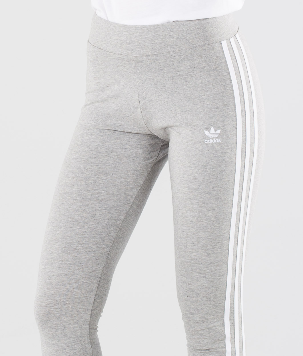 adidas Originals Adidas 3-Stripes Tights Medium Grey Heather in Grau Damen Bekleidung Strumpfware 