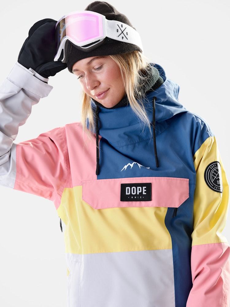 Blizzard W 2020 Snowboard Jacket Women Limited Edition Pink Patchwork Renewed