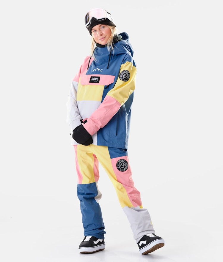 Blizzard W 2020 Snowboard Jacket Women Limited Edition Pink Patchwork Renewed