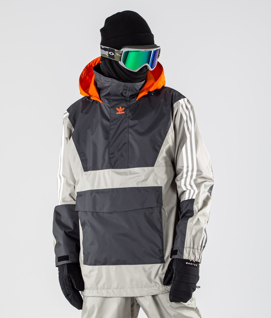Adidas Snowboarding Anorak 10K Lumilautailutakki Grey Six/Feather Grey/Orange