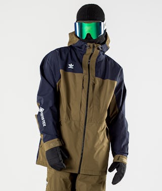 Adidas Snowboarding Gore-Tex Adi Snowboard Jacket Ink/Trace Olive/Ice Blue Ridestore.com