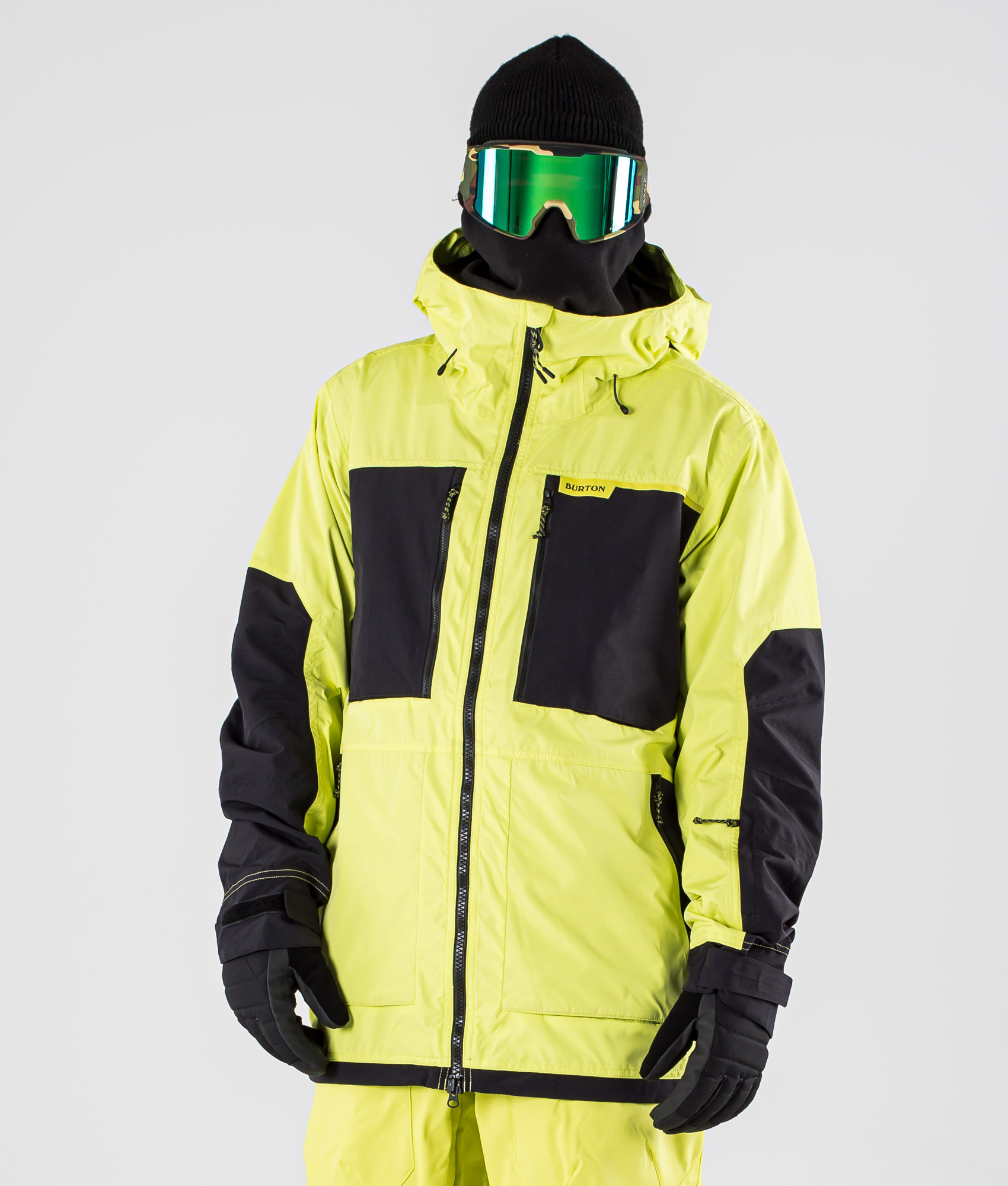 BURTON Snowboard Skijacke Winterjacke FROSTNER Jacke 2021 limeade/true black