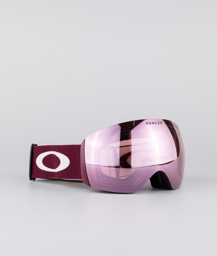 Oakley Flight Deck XL Ski Goggles Men Grenache Grey With Prizm Snow Hi Pink  Lens 