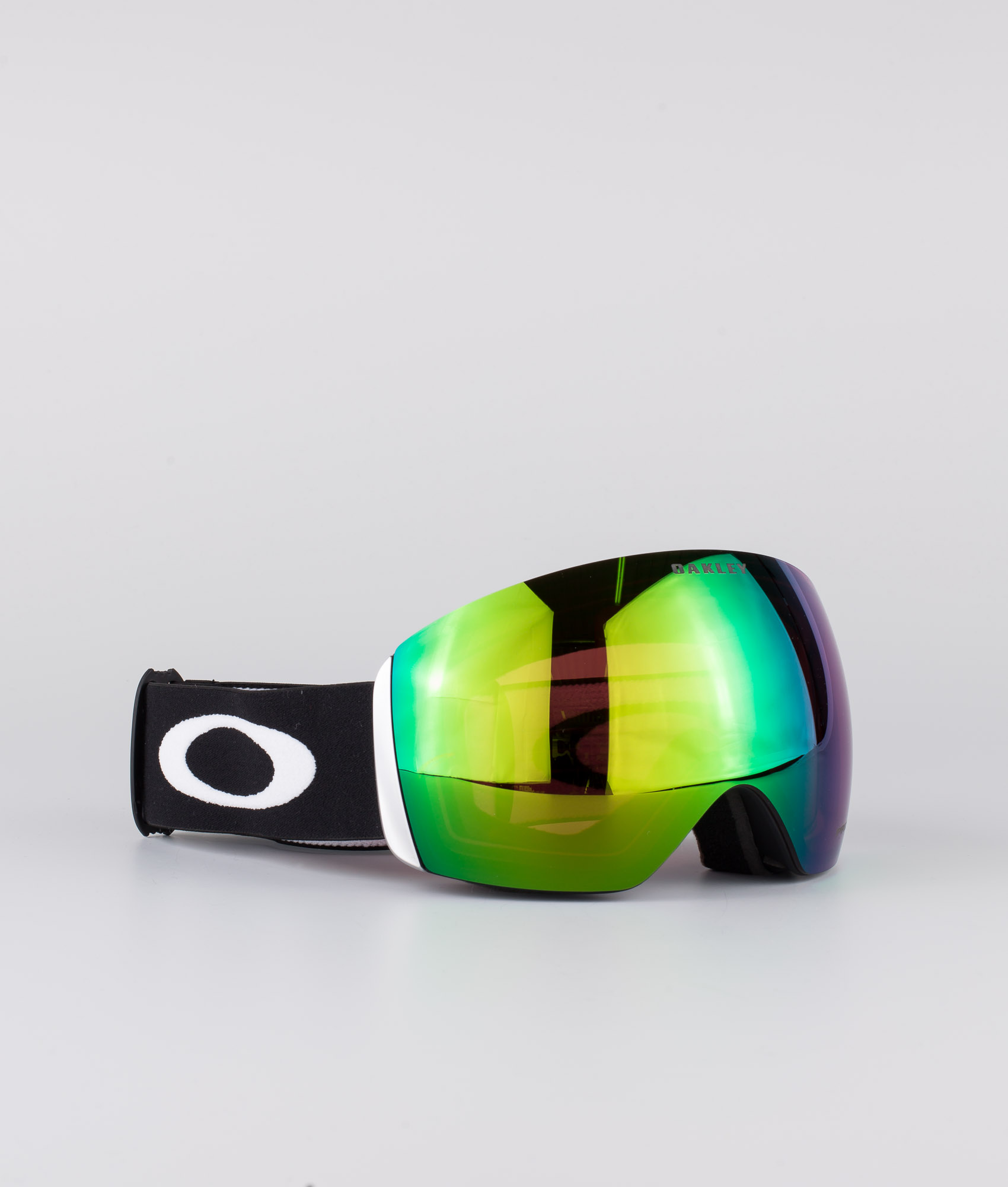 Oakley Flight Deck L Ski Goggles Men Matte Black With Prizm Snow Jade  Iridium Lens 