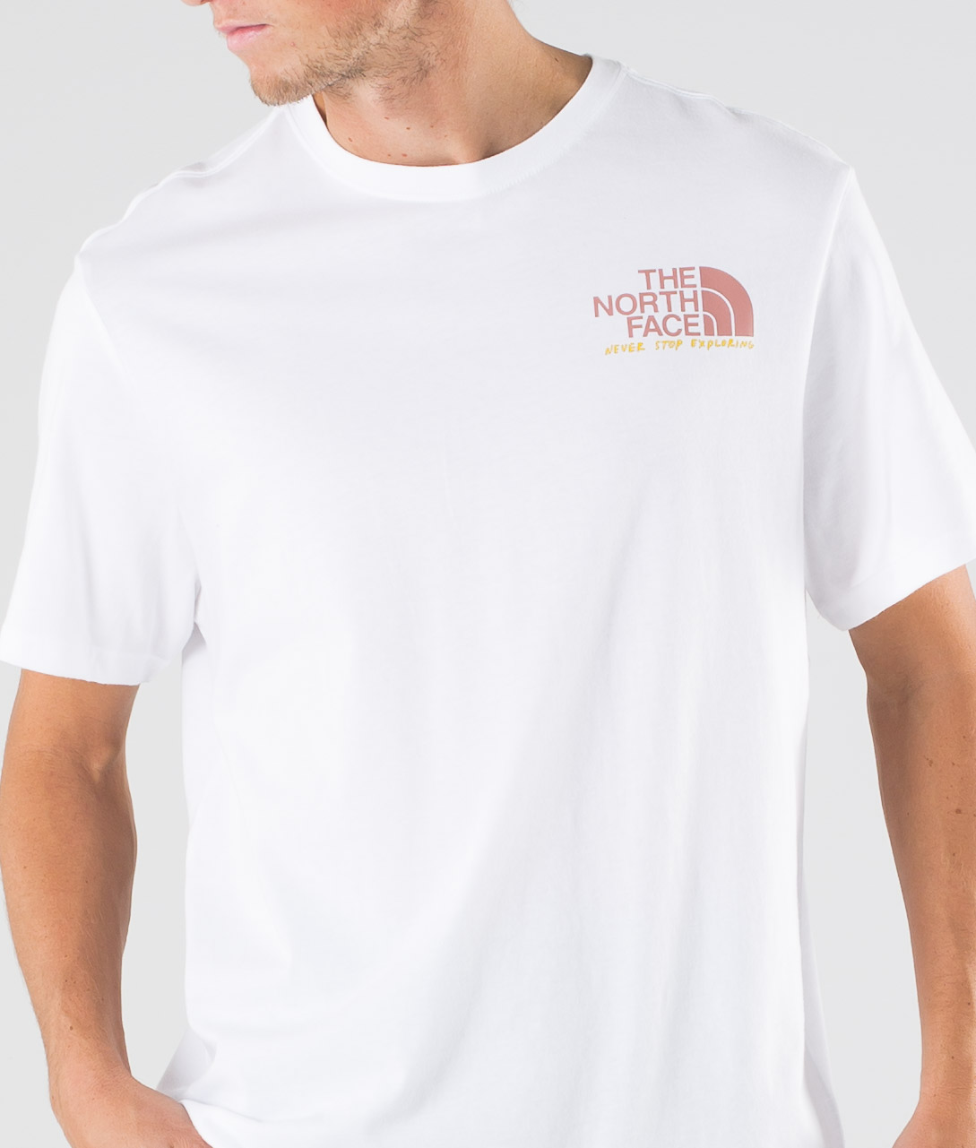 white north face t shirt