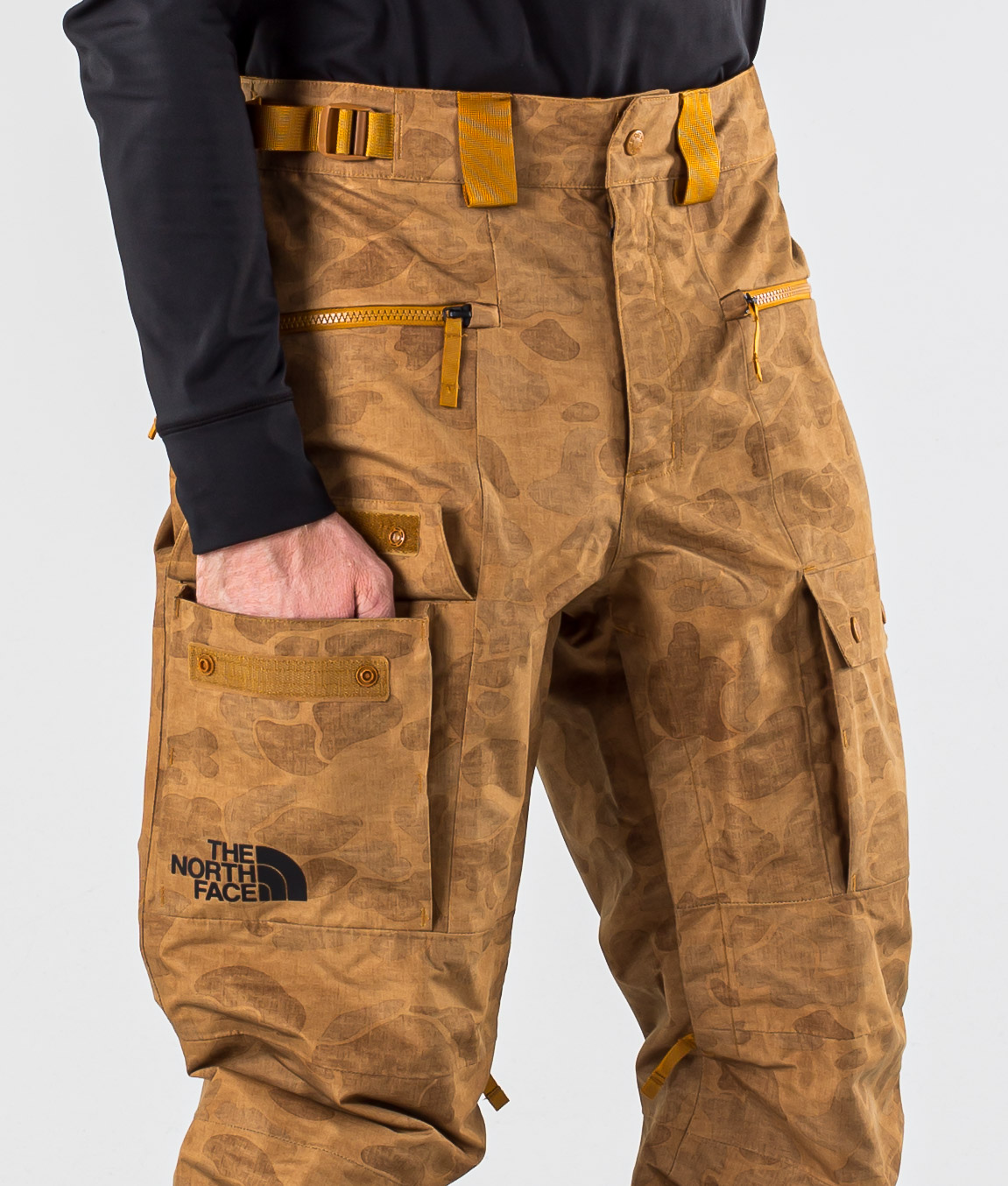 north face camo snow pants