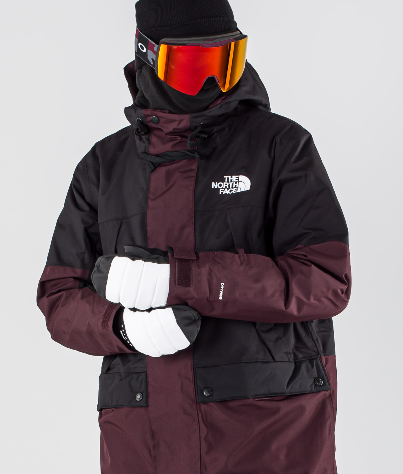 north face red snowboard jacket