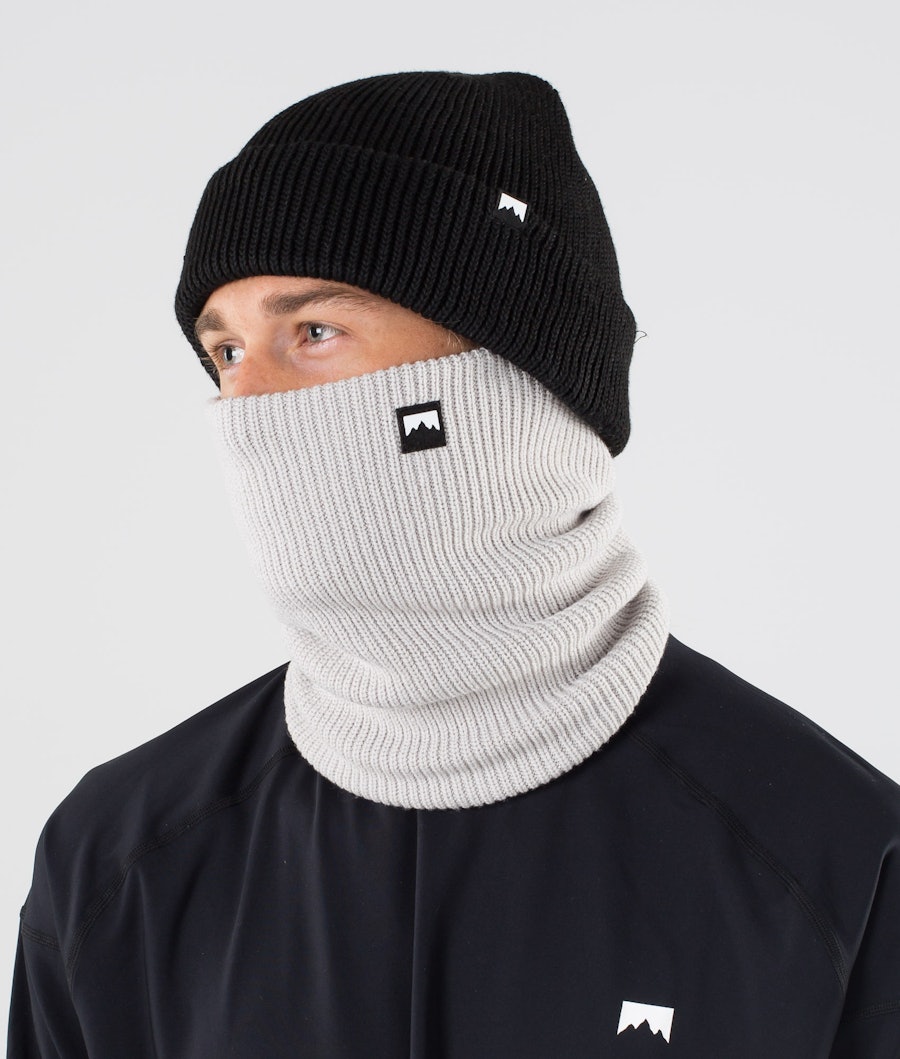 Classic Knitted Facemask Men Light Grey