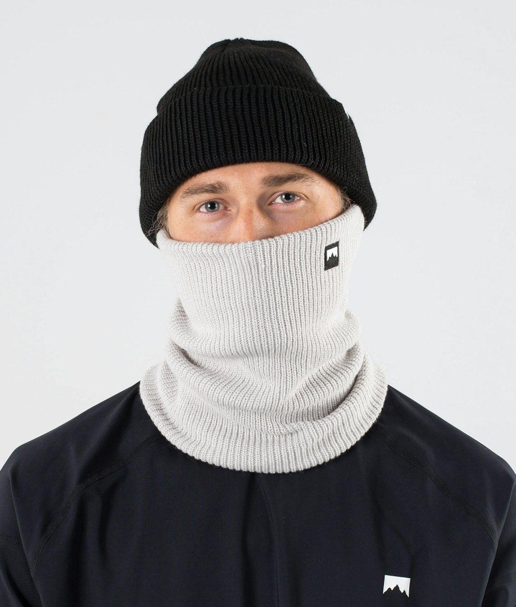 Montec Classic Knitted Men's Facemask Light Grey