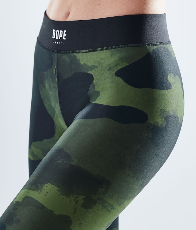 Nike NSW Camo Leggings Camouflage Activewear High Rise Green Size Medium