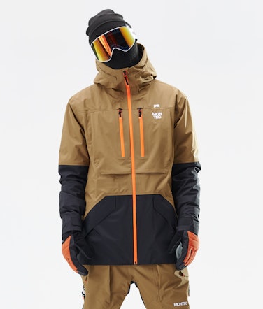 Montec Fenix 3L Snowboard Jacket Men Gold/Black Renewed