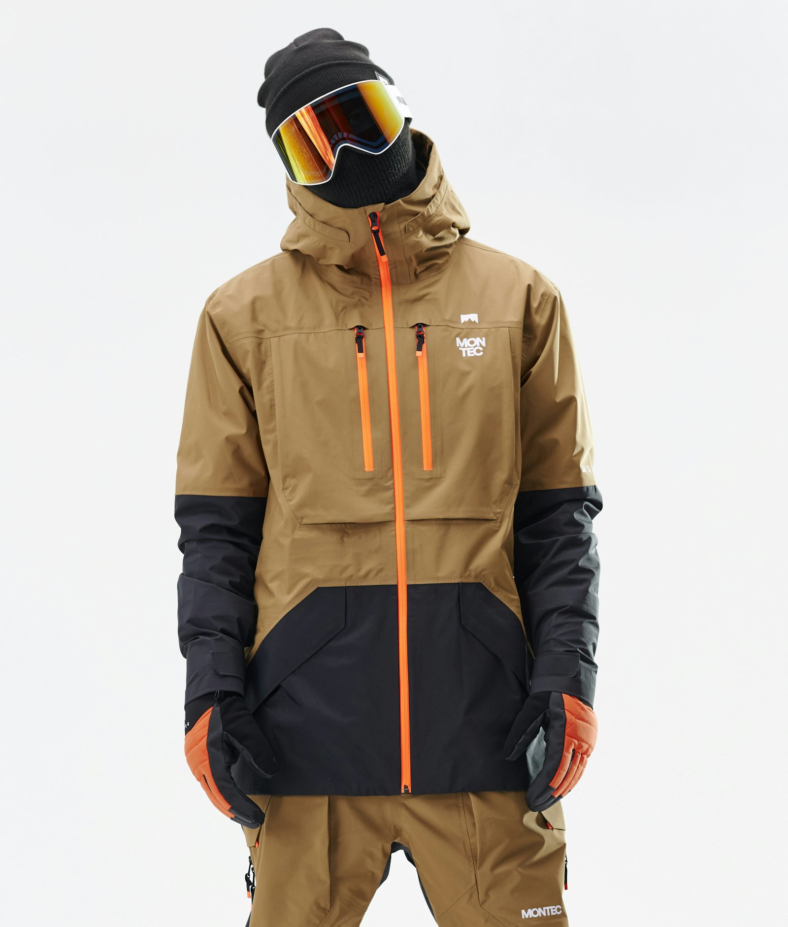 Montec Fenix 3L Veste Snowboard Homme Gold/Black Renewed, Image 1 sur 9