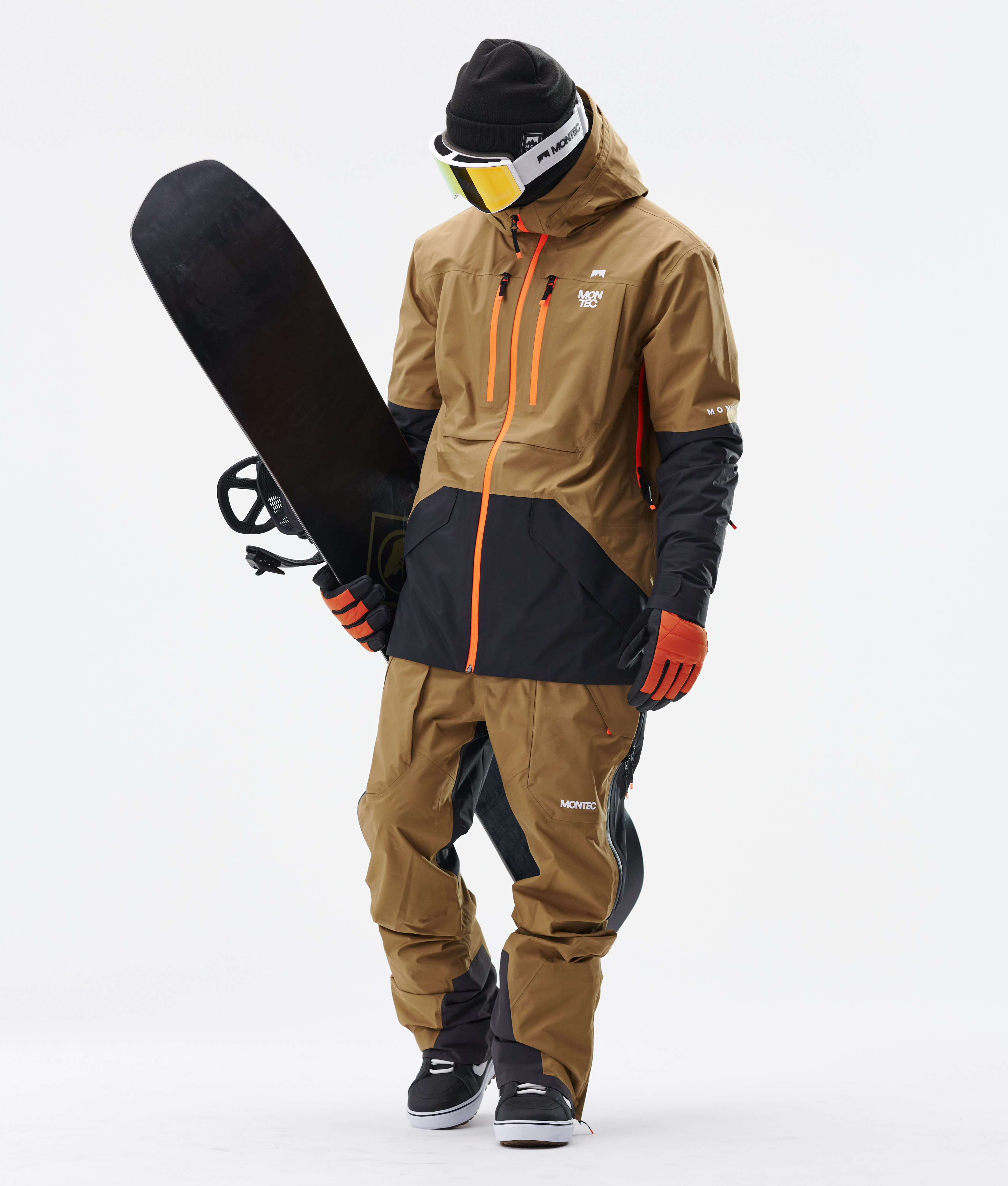 Montec Fenix 3L Men's Snowboard Jacket Gold/Black