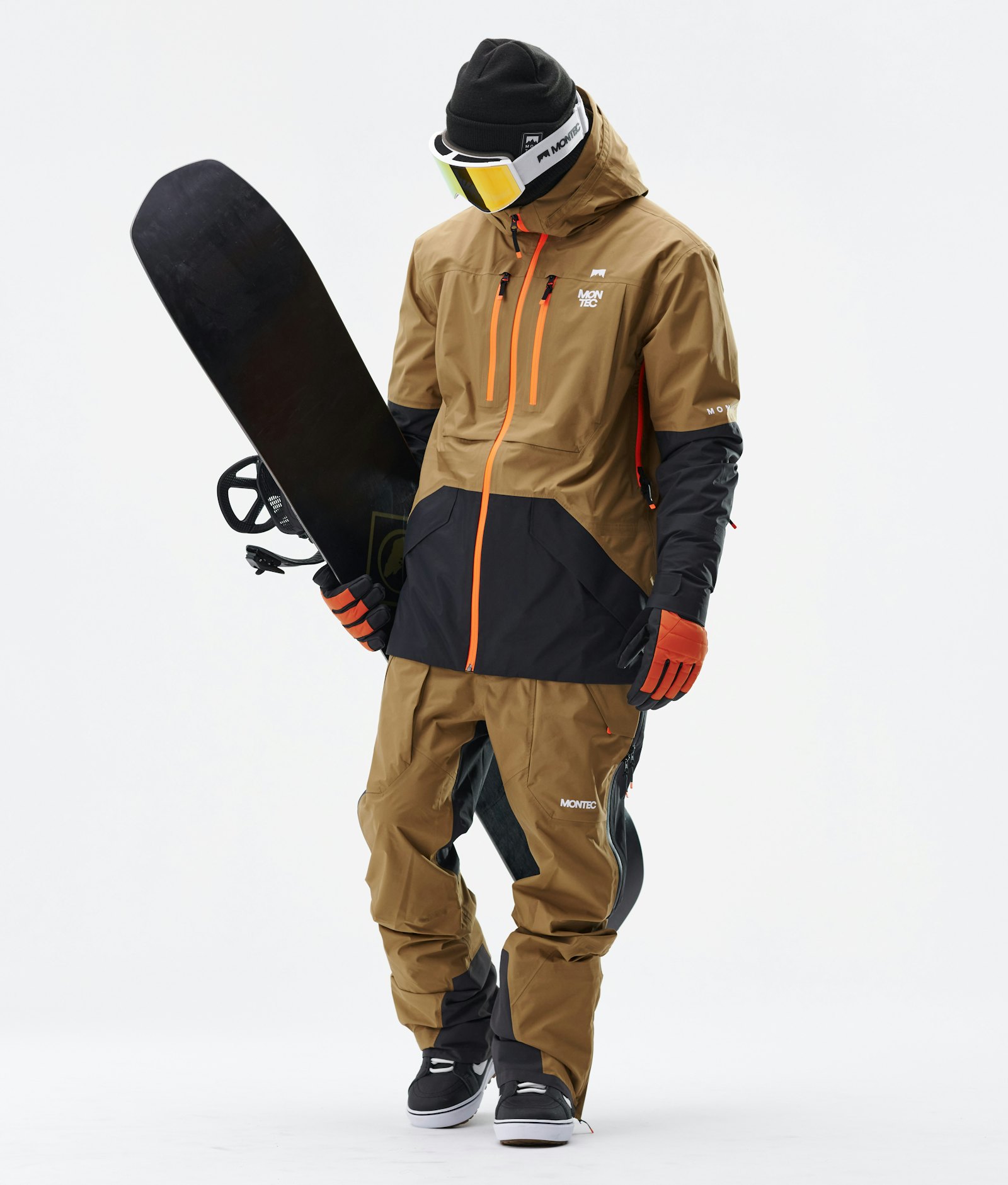 Montec Fenix 3L Snowboard jas Heren Gold/Black