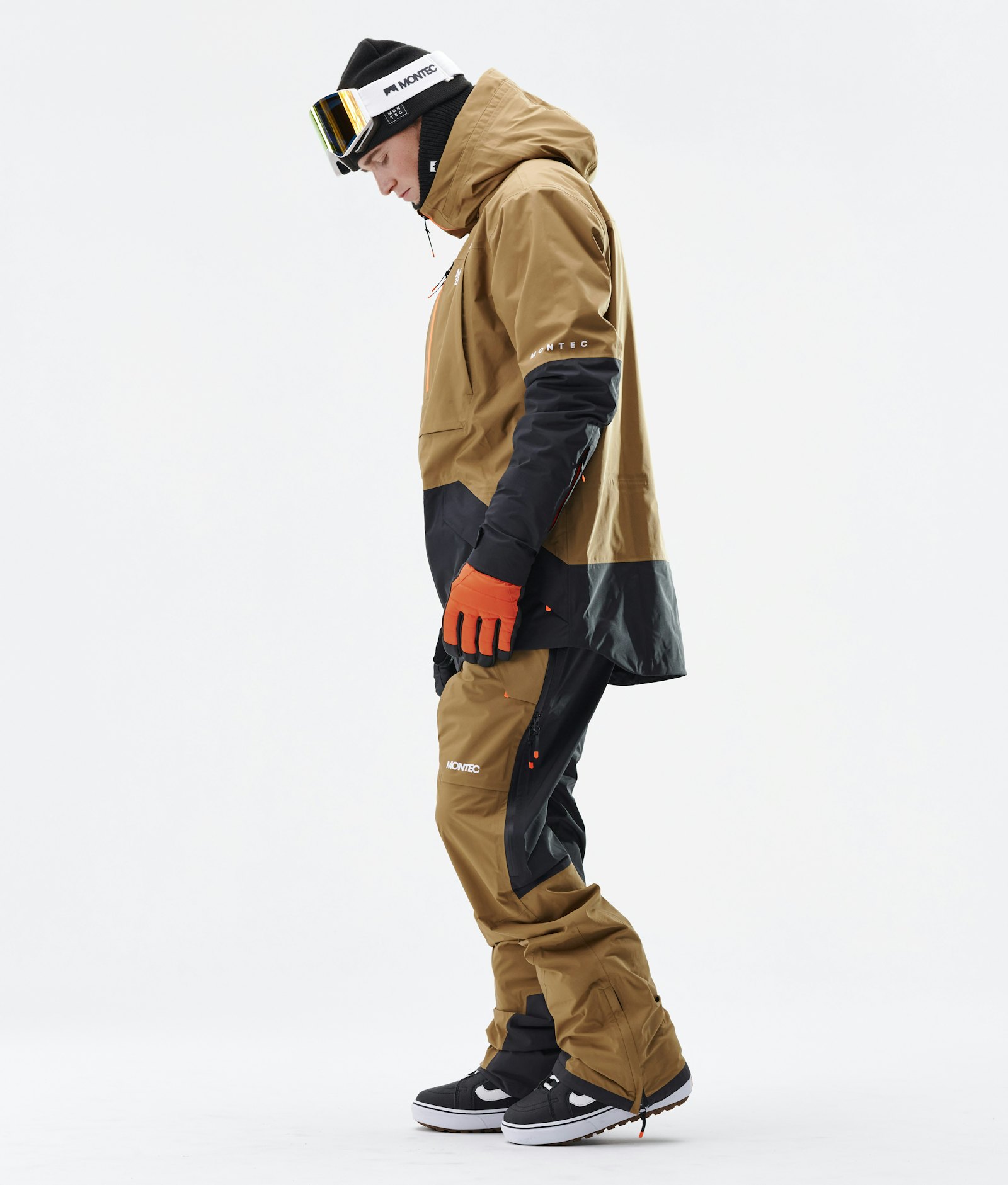 Montec Fenix 3L Snowboard jas Heren Gold/Black Renewed, Afbeelding 8 van 9