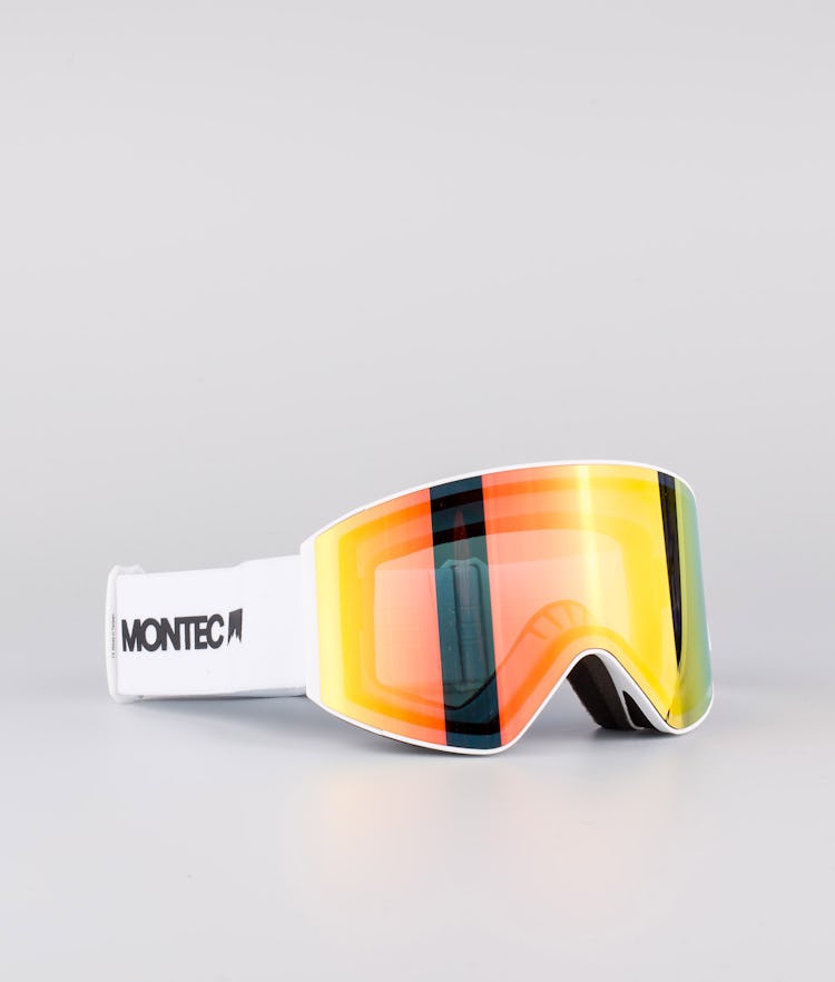 Montec Scope 2020 Large Gafas de esquí Hombre White/Ruby Red - Blanco
