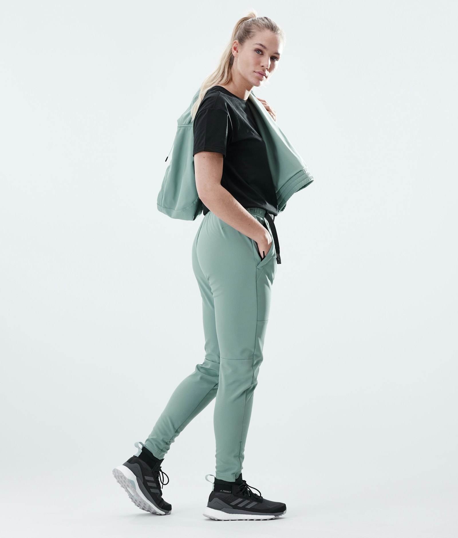 Dope Nomad W 2021 Spodnie Kobiety Faded Green