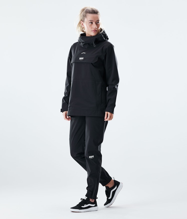 Dope Drizzard W Pantalones Impermeables Mujer Black