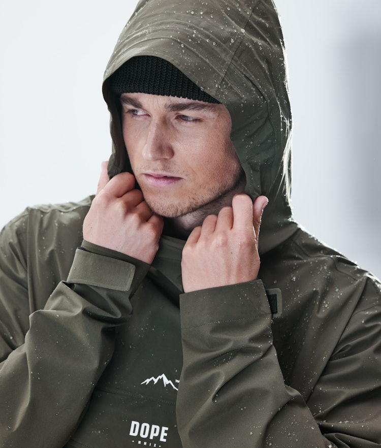 Dope Drizzard Rain Jacket Men Olive Green, Image 7 of 8
