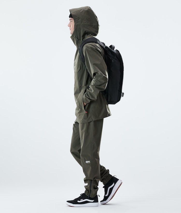 Dope Drizzard Rain Jacket Men Olive Green, Image 8 of 8