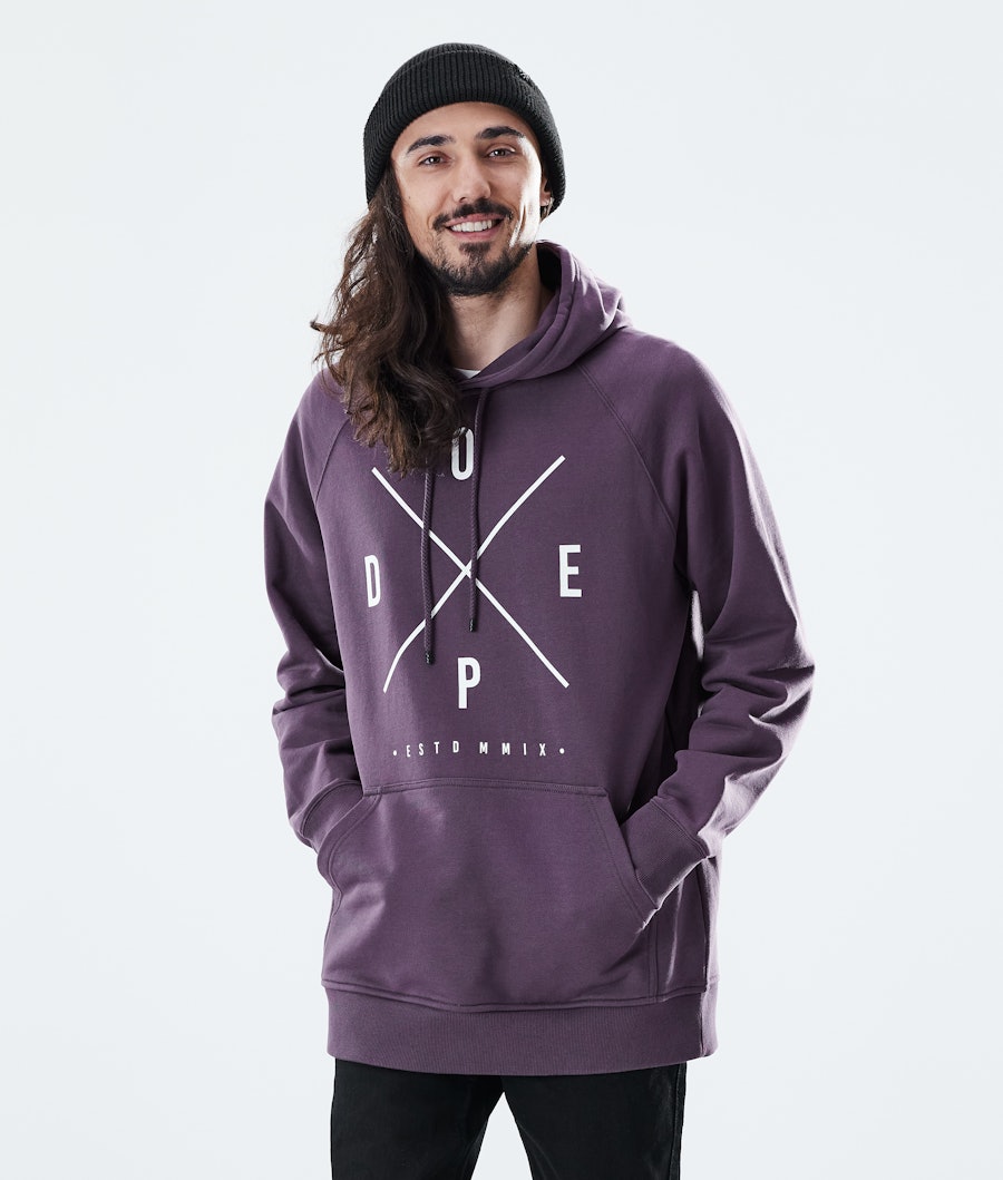 Daily 2X-UP Hoodie Heren Faded Grape