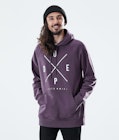 Daily Hoodie Herre 2X-UP Faded Grape