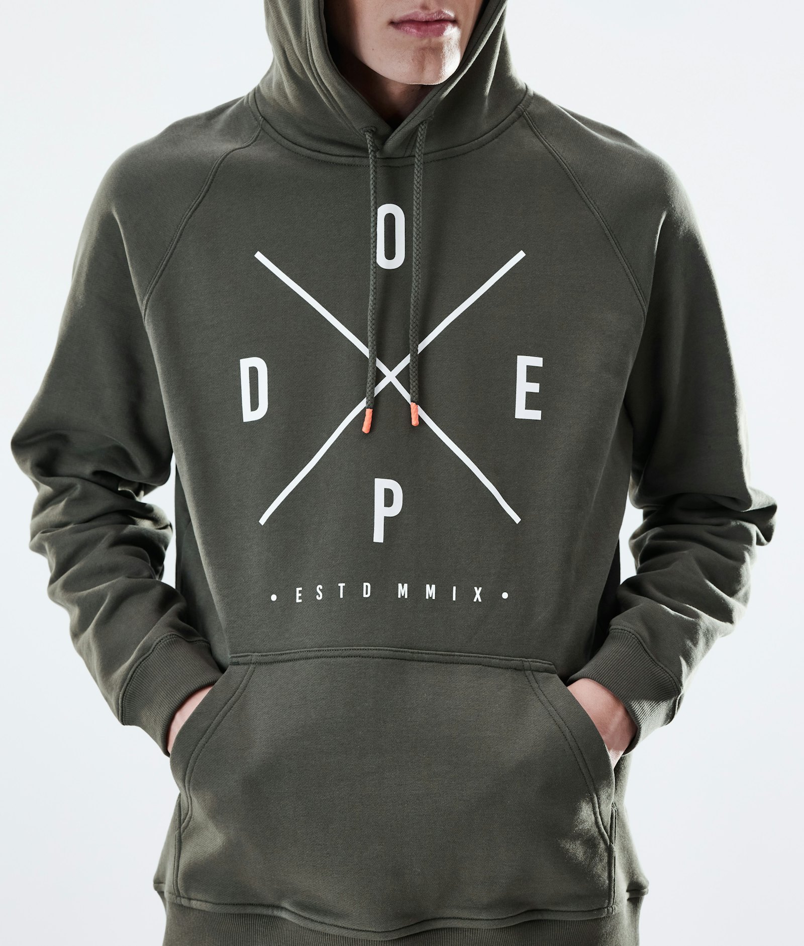 Dope Daily Hoodie Herre 2X-UP Olive Green