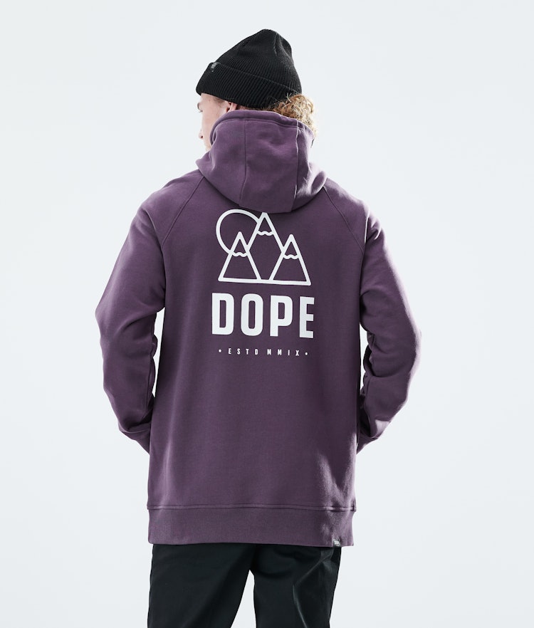 Daily Hoodie Herre Rise Faded Grape