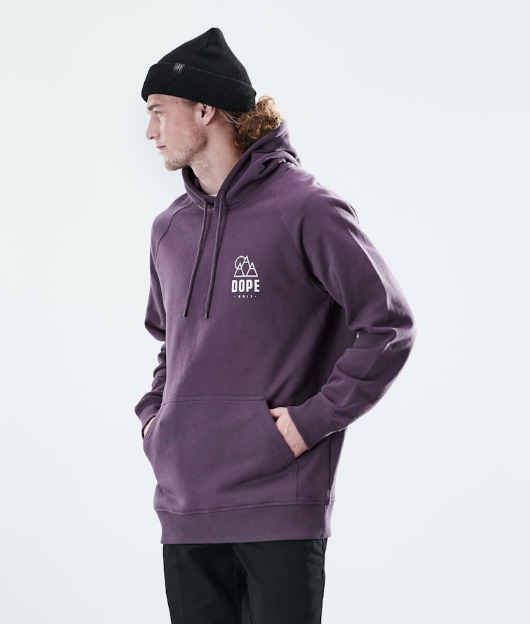 Daily Hoodie Heren Rise Faded Grape