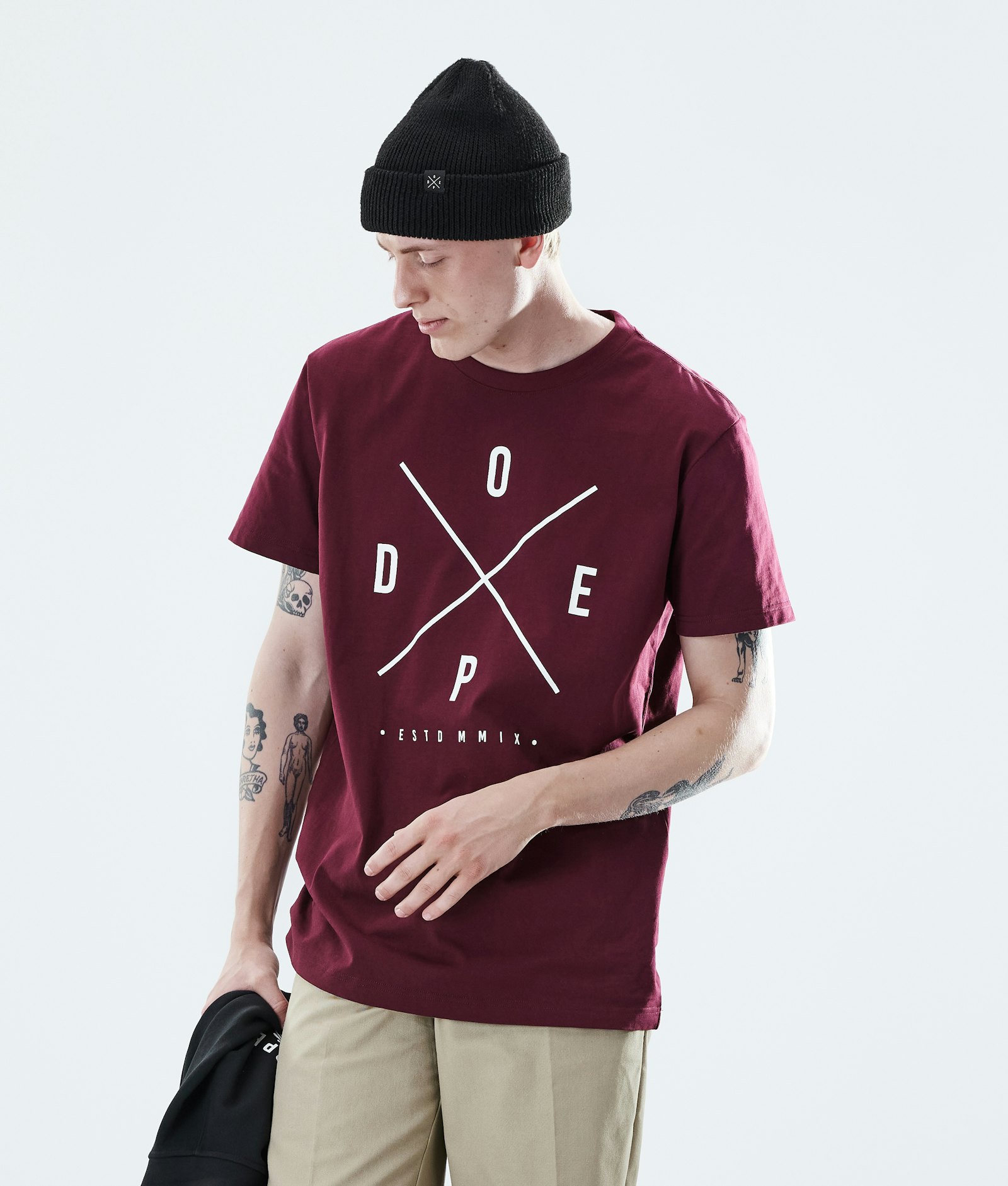 Daily T-shirt Mężczyźni 2X-UP Burgundy